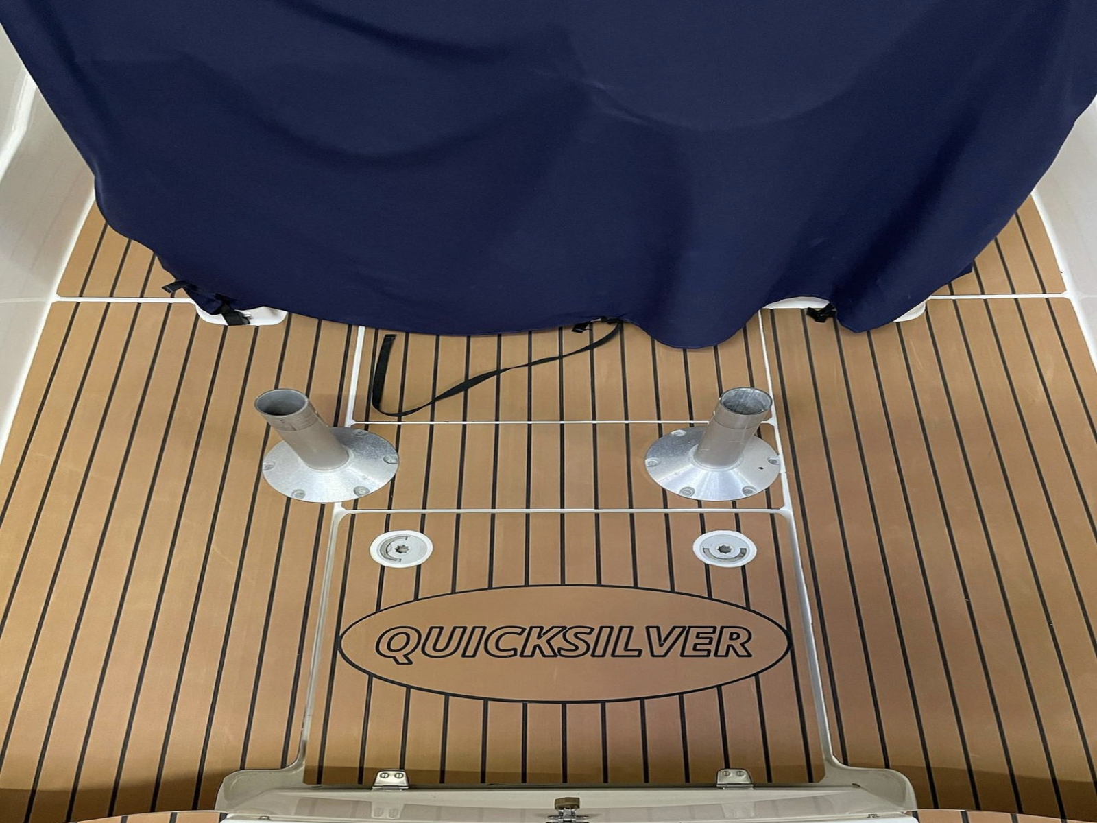Softteak bekleden kuip boot zwemplateau op maat